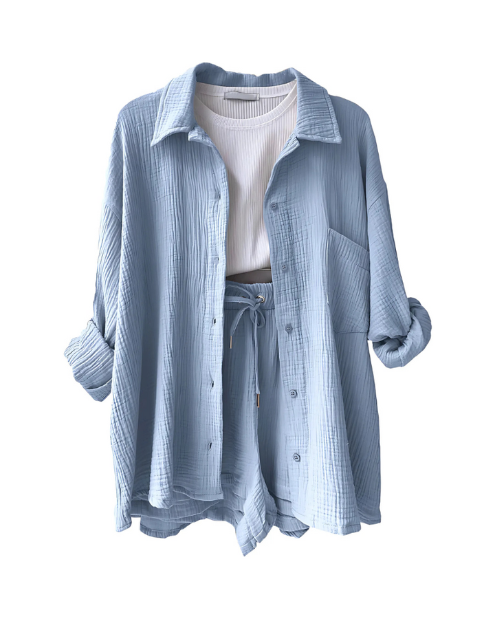 Evara | Chic Button Co-Ord Set