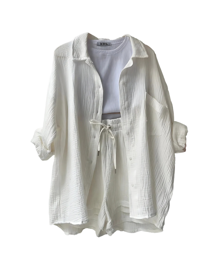 Evara | Chic Button Co-Ord Set