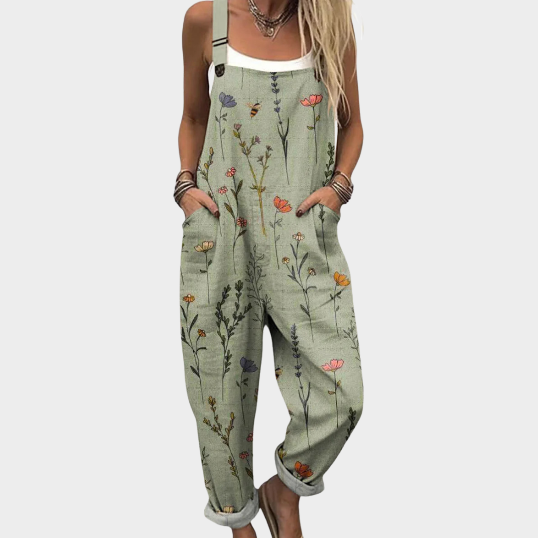 Willow | Botanical Print Overalls