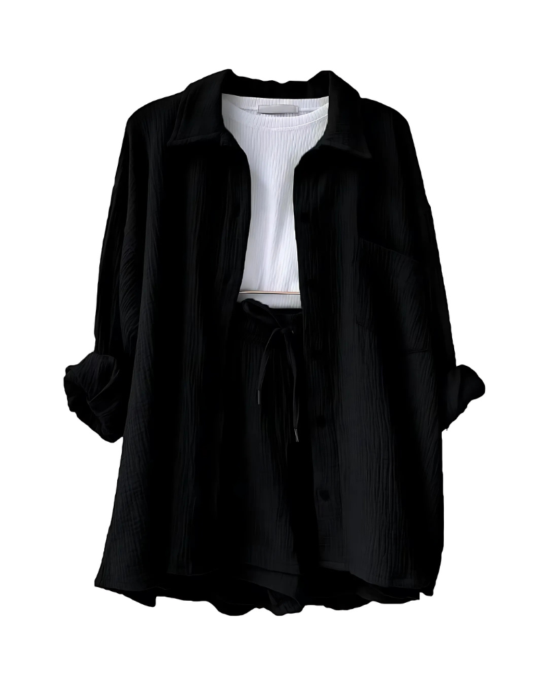 Evara | Chic Button Co-Ord Set