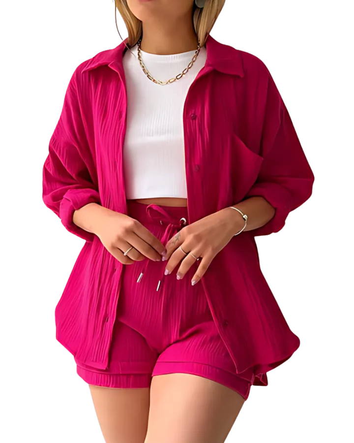 Evara | Chic Button Co-Ord Set