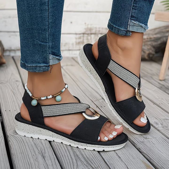 Calira | Chic Buckle Strap Sandals