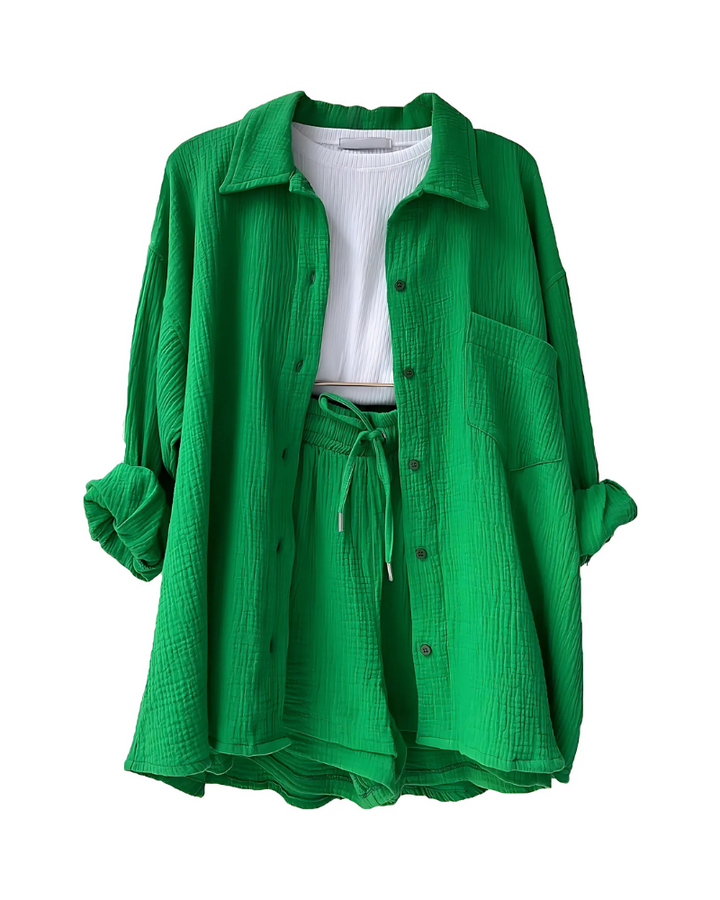 Evara | Chic Button Co-Ord Set