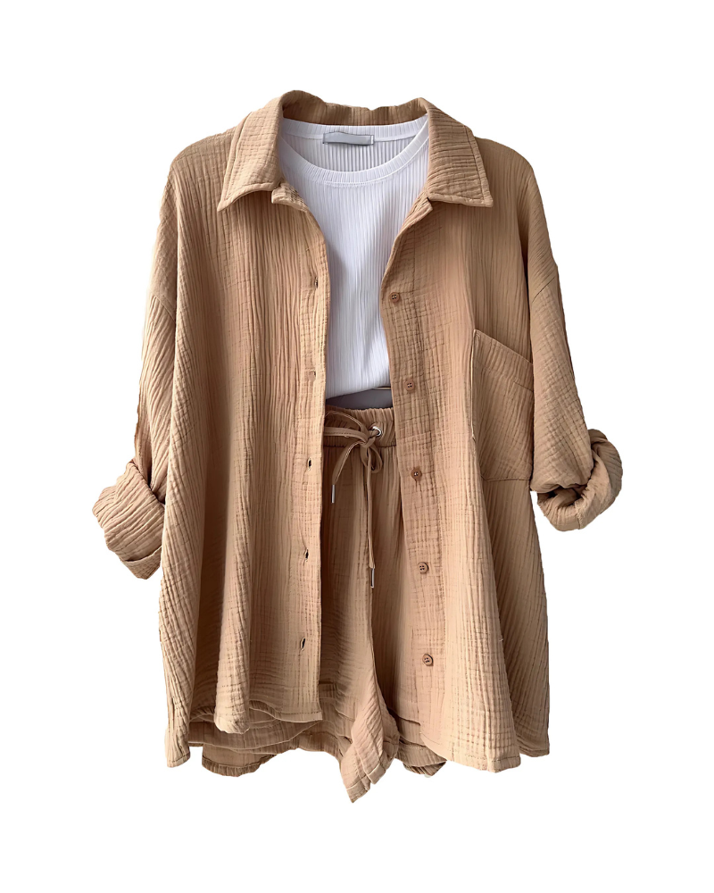Evara | Chic Button Co-Ord Set