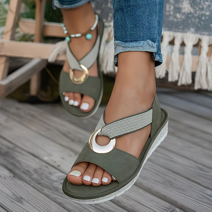 Calira | Chic Buckle Strap Sandals