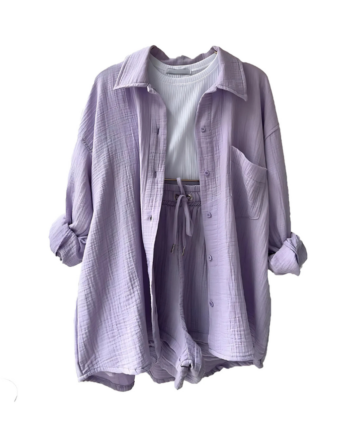 Evara | Chic Button Co-Ord Set