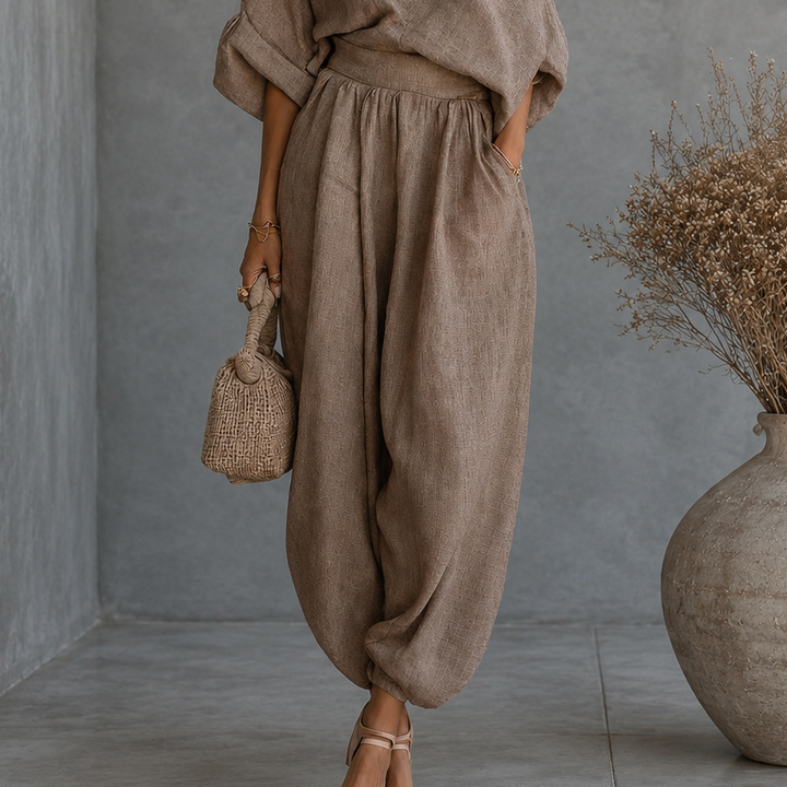 Elowen | Asymmetrical Linen Set