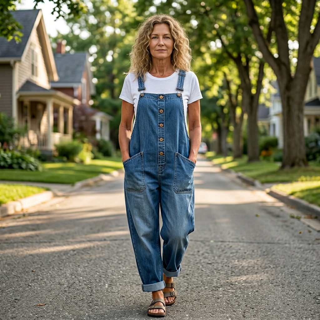 Amanda Casual Denim Jumpsuit