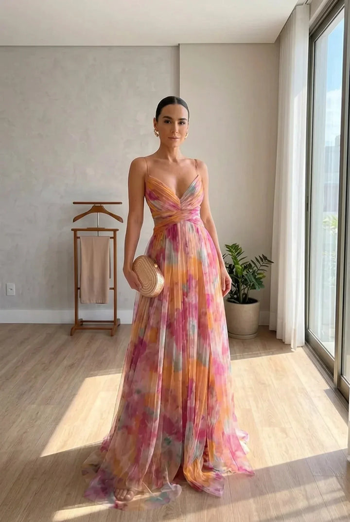Camila | Ethereal Floral Maxi Dress