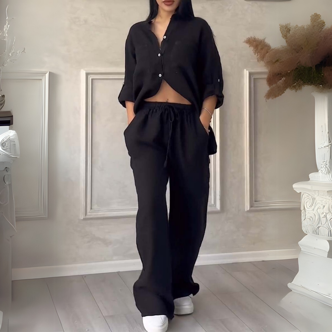 Avenza | Cotton Linen Shirt & Trouser Set
