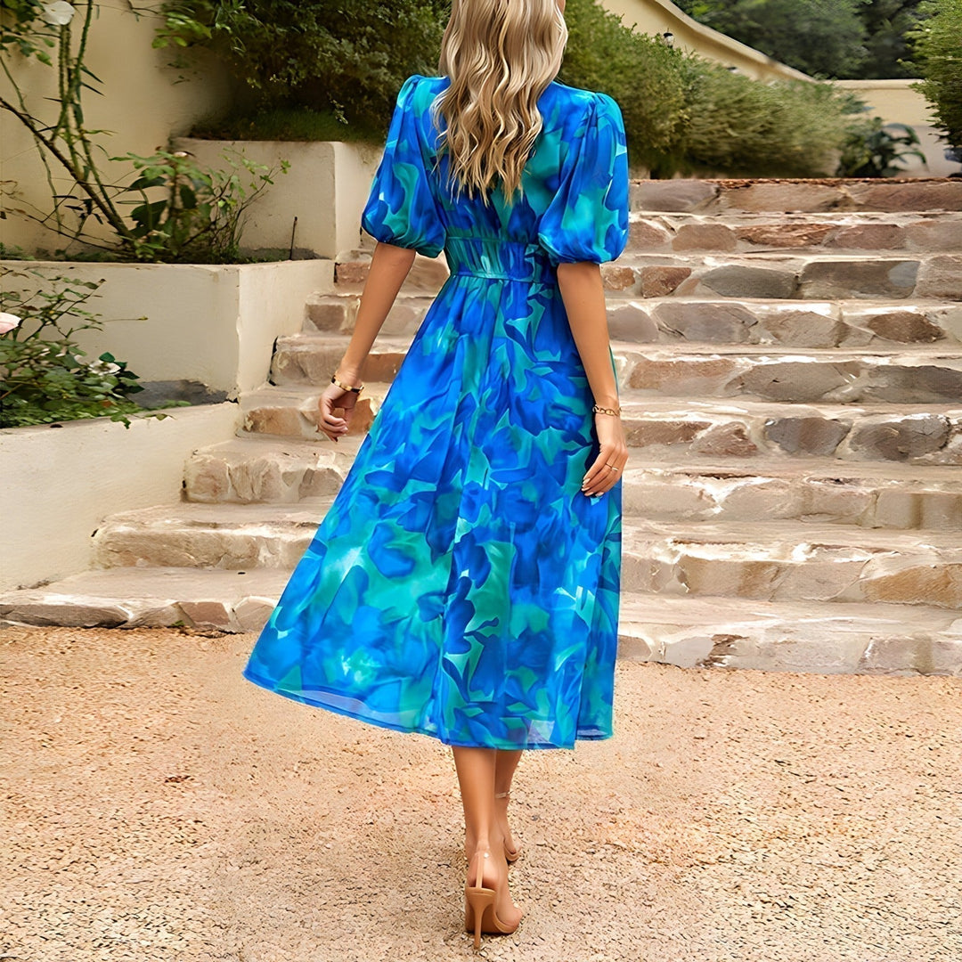 Livera | Graceful Floral Midi Dress