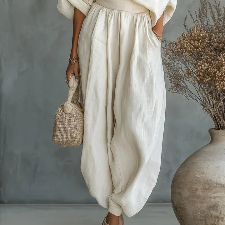 Elowen | Asymmetrical Linen Set