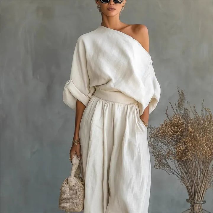Elowen | Asymmetrical Linen Set