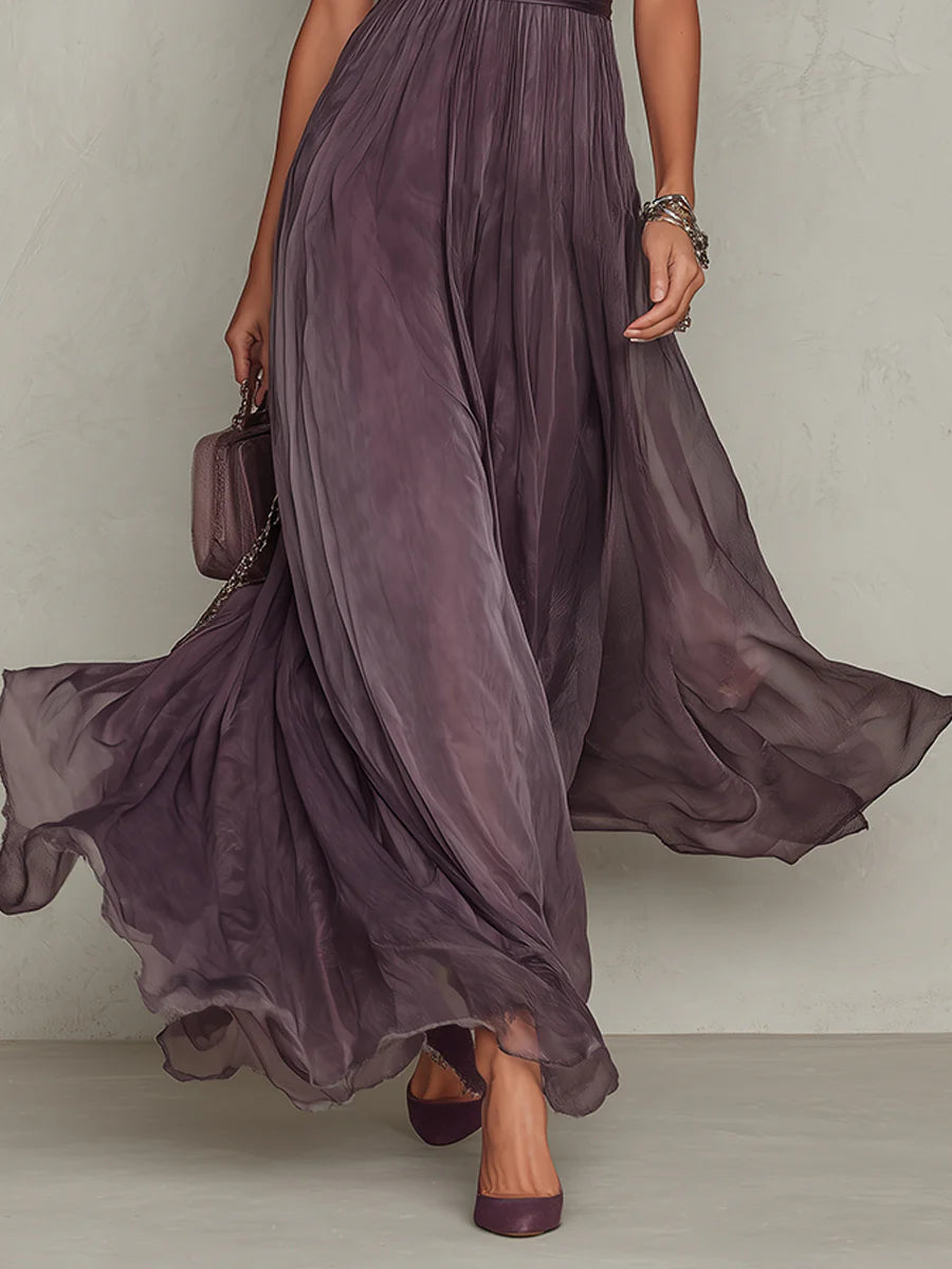 Calista | Elegant Chiffon Maxi Dress