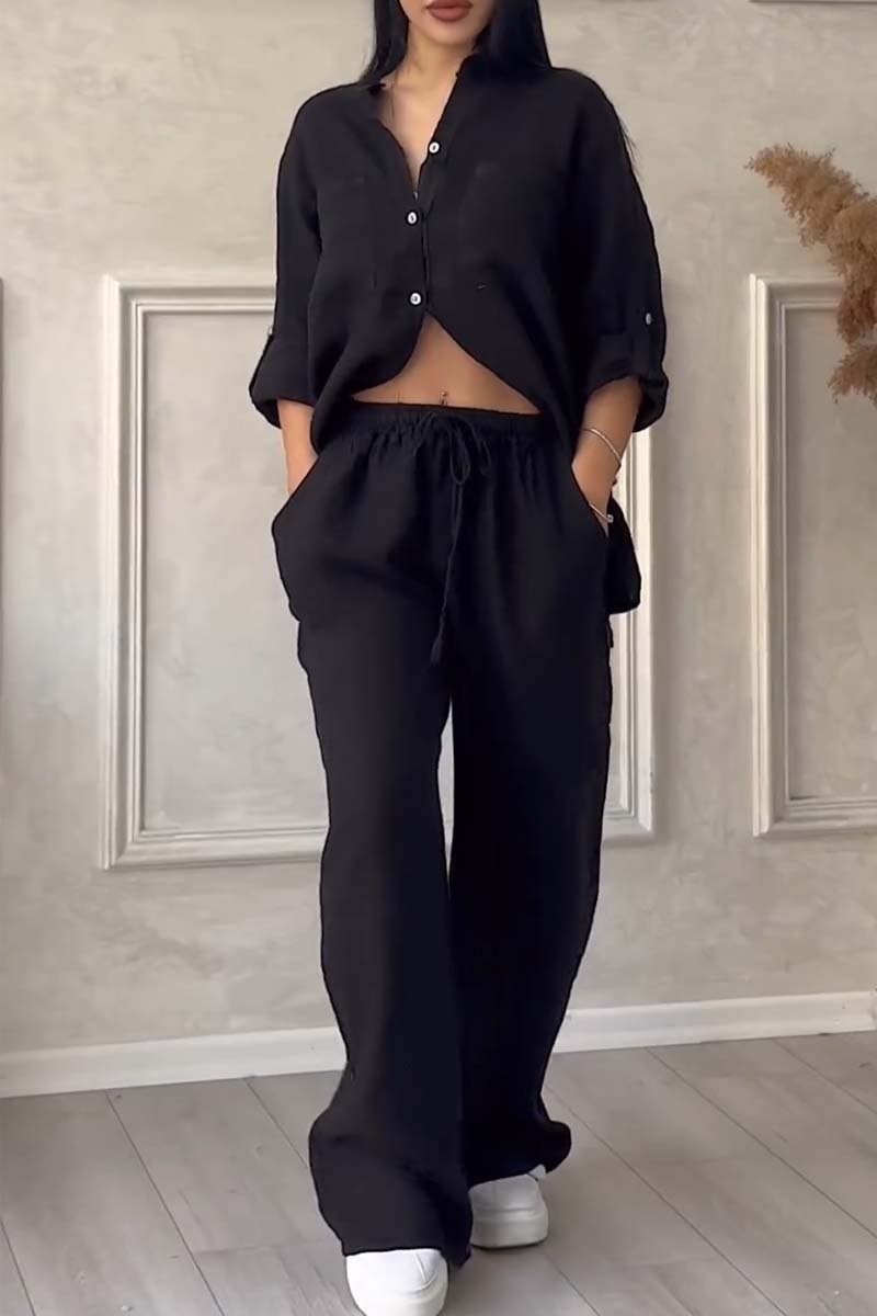 Avenza | Cotton Linen Shirt & Trouser Set