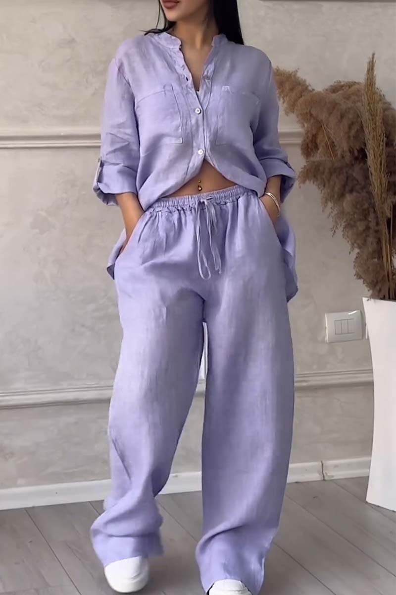 Avenza | Cotton Linen Shirt & Trouser Set