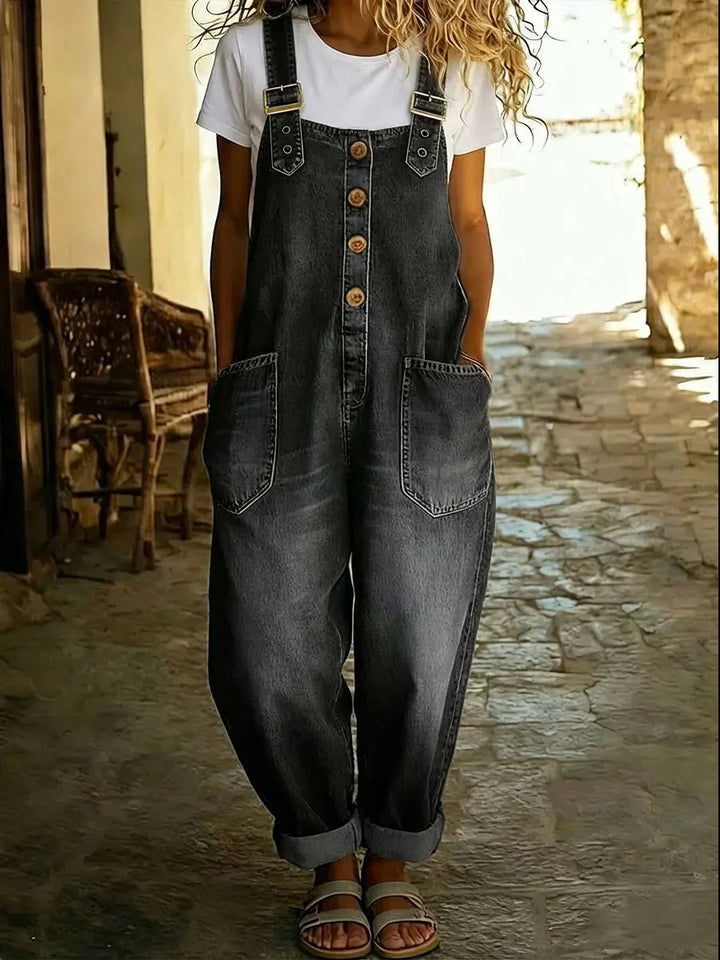 Amanda Casual Denim Jumpsuit