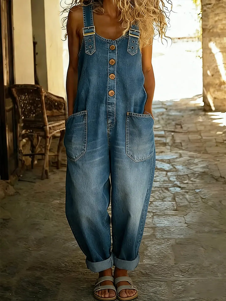Amanda Casual Denim Jumpsuit