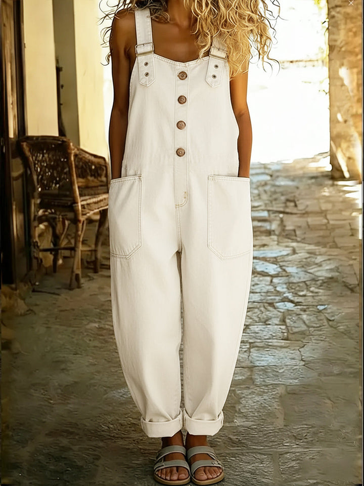 Amanda Casual Denim Jumpsuit
